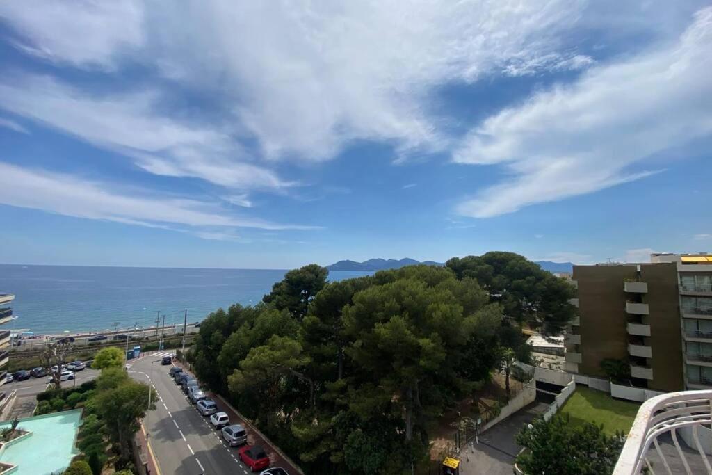 C060-Bel Appartement Avec Vue Mer - Picaud Cannes Exterior foto